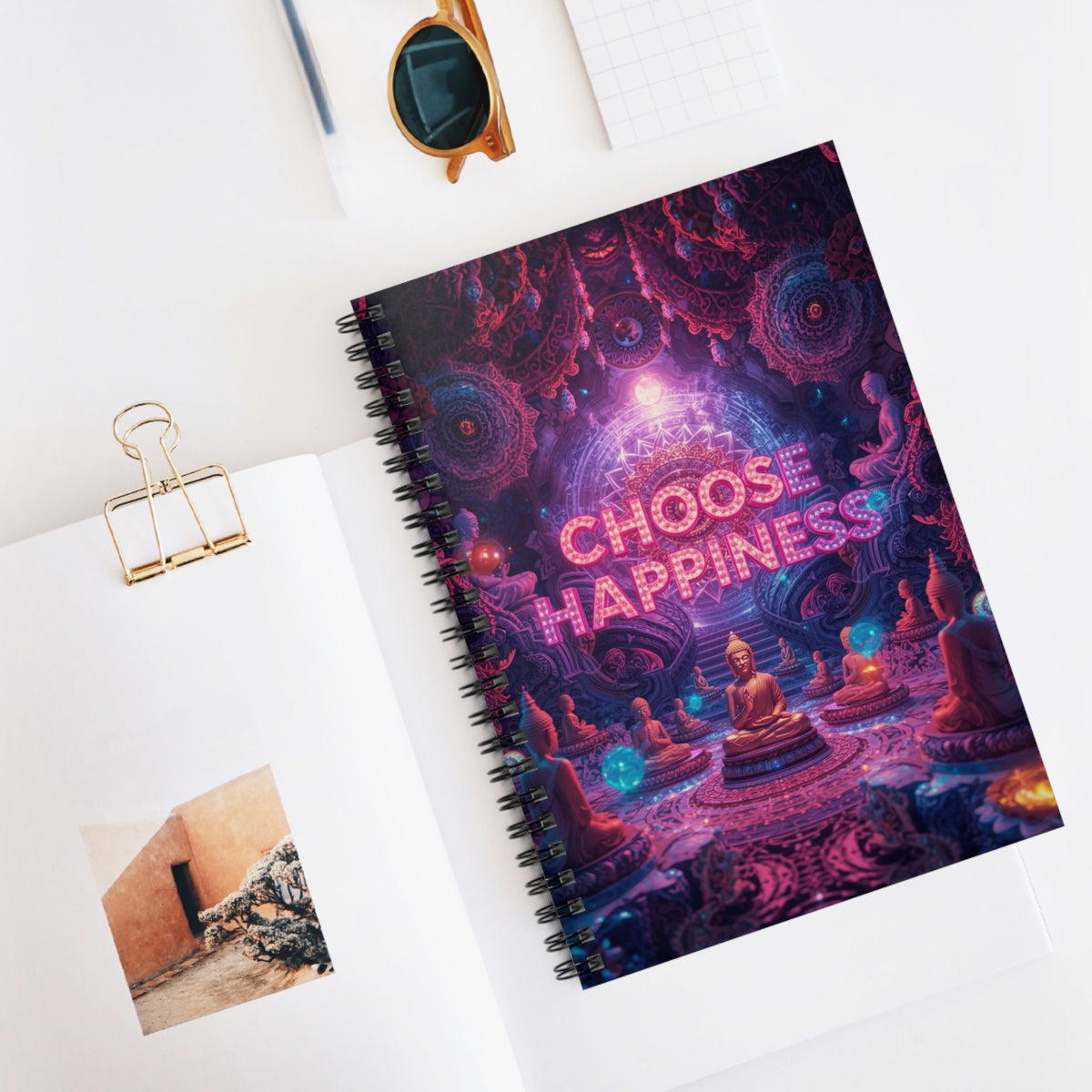 Choose Happiness Spiral Notebook Ruled Journal for Positivity & Daily Notes