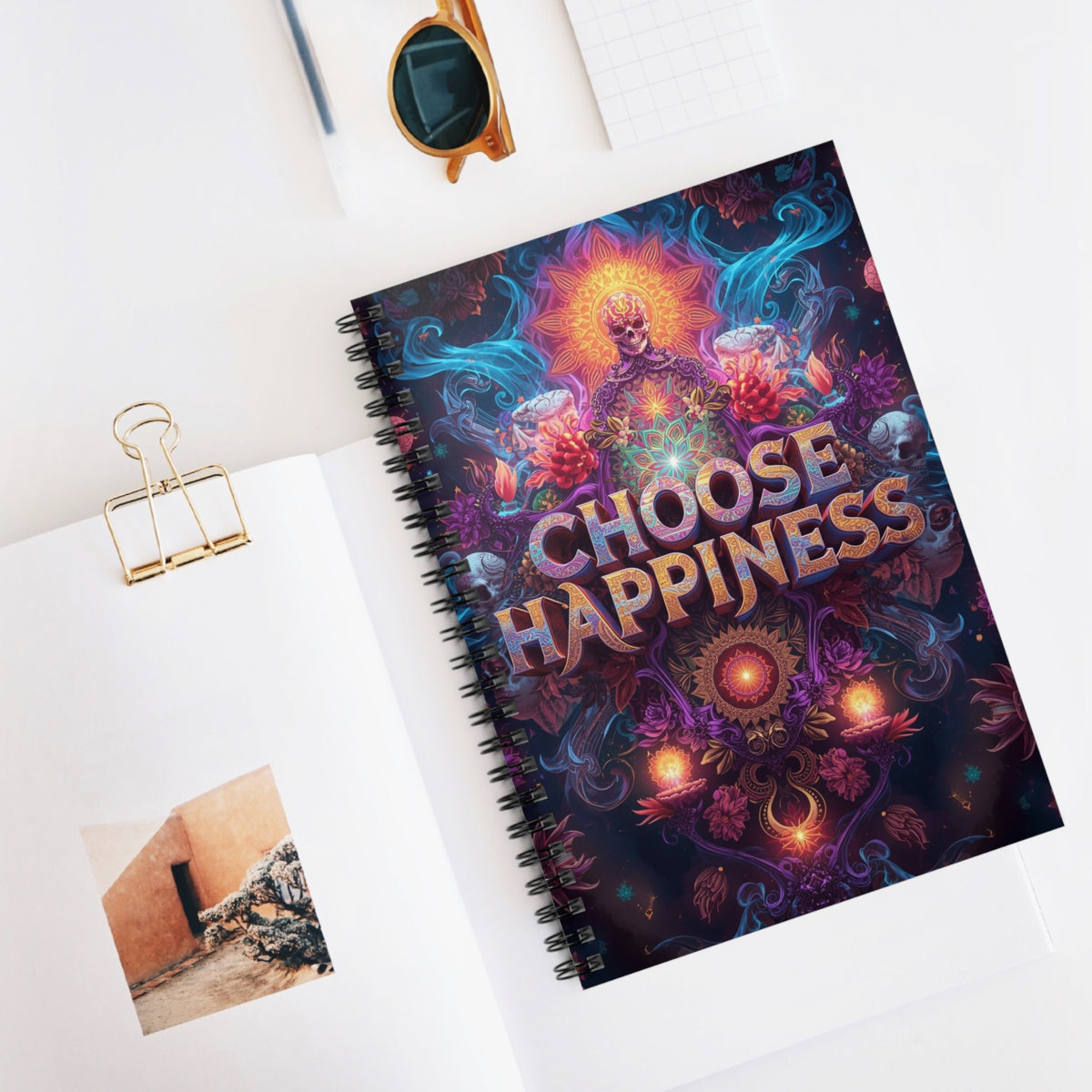Choose Happiness Spiral Notebook
