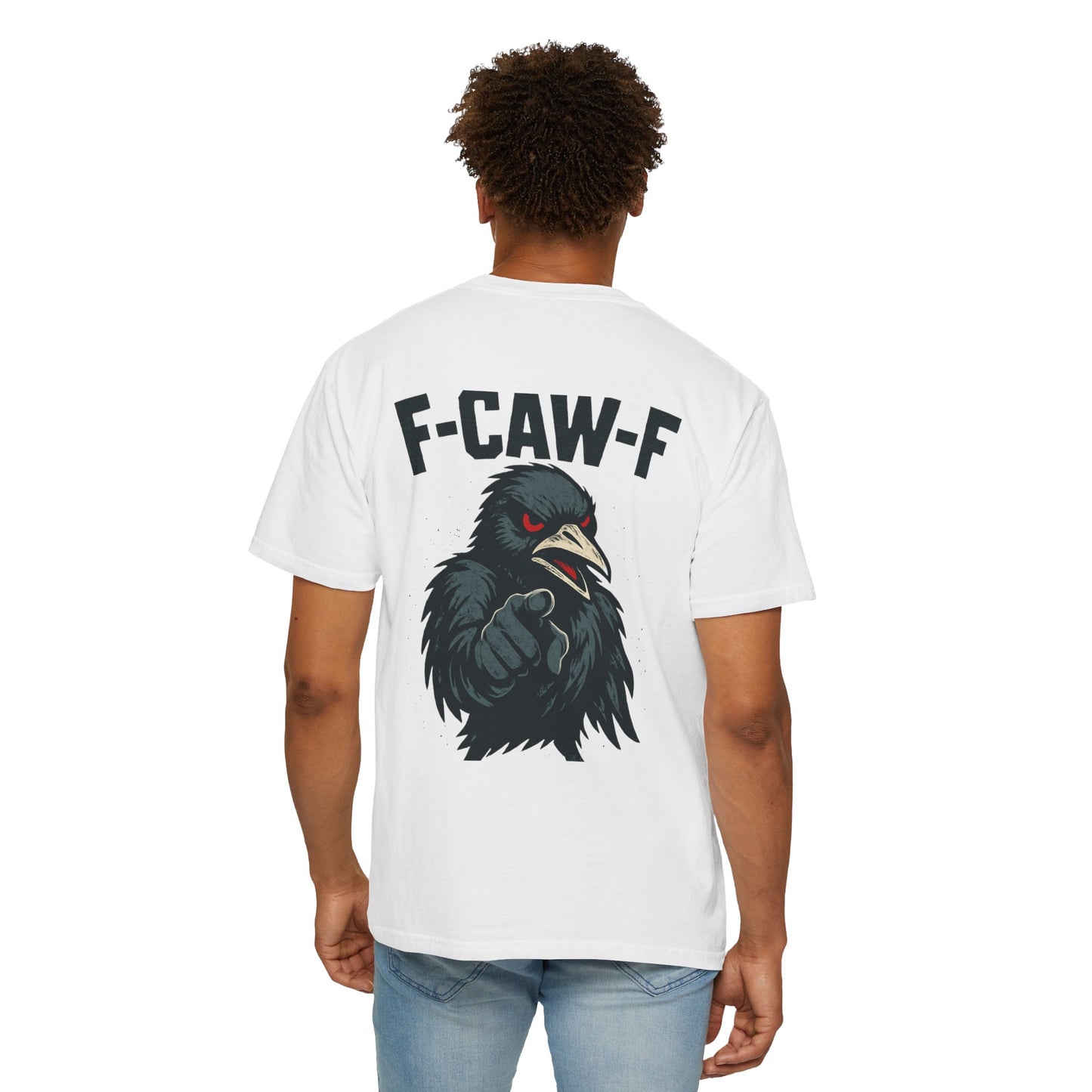 Raven T-Shirt - Unisex Garment-Dyed Tee with F-CAW-F Design