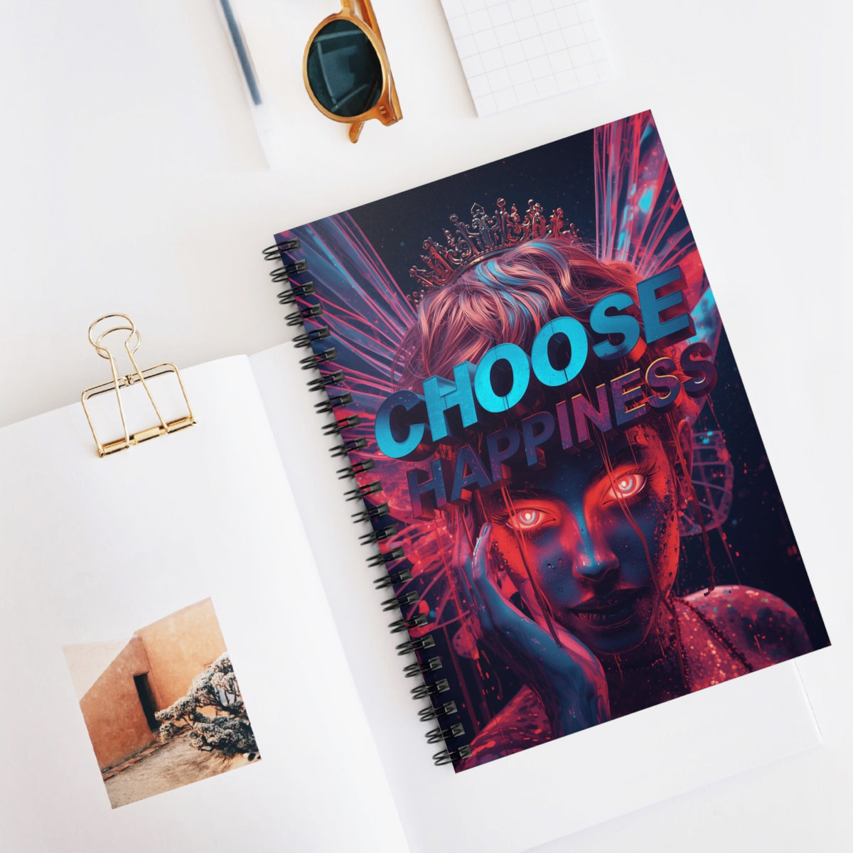 Choose Happiness Spiral Notebook