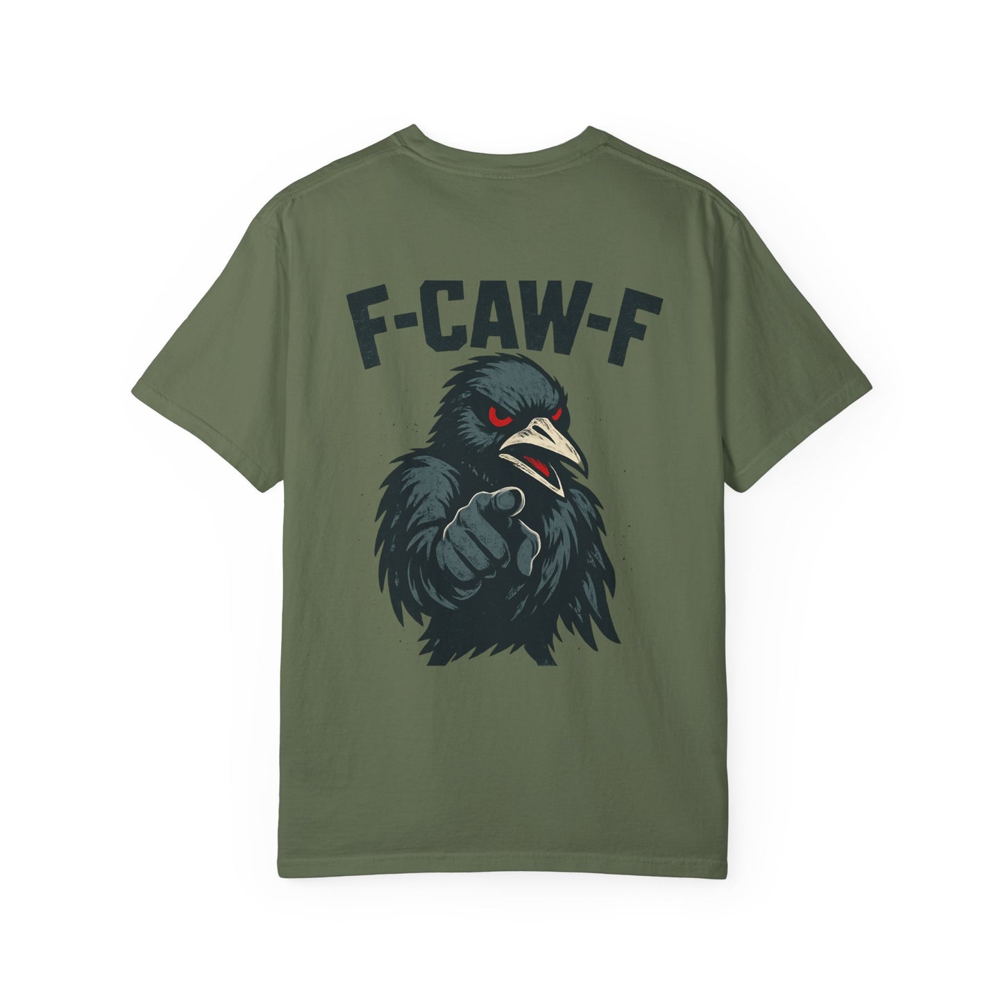 Raven T-Shirt - Unisex Garment-Dyed Tee with F-CAW-F Design