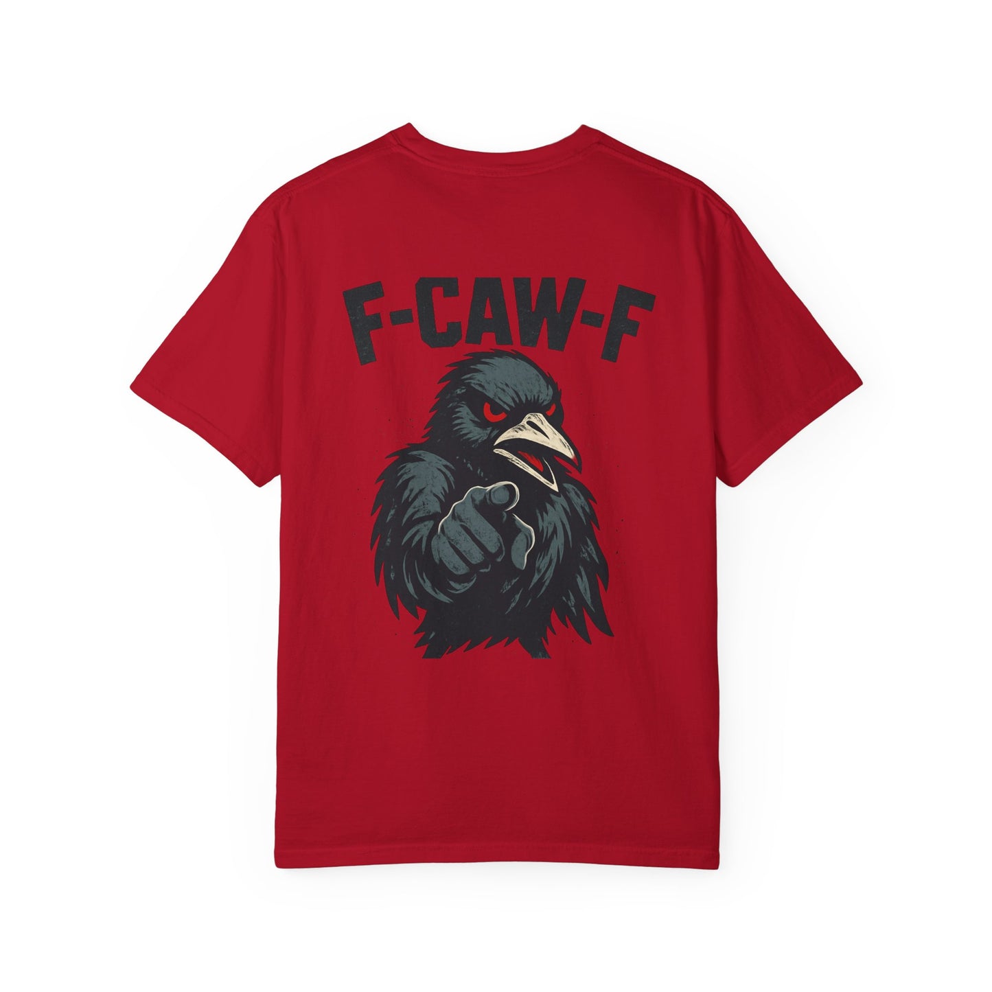 Raven T-Shirt - Unisex Garment-Dyed Tee with F-CAW-F Design