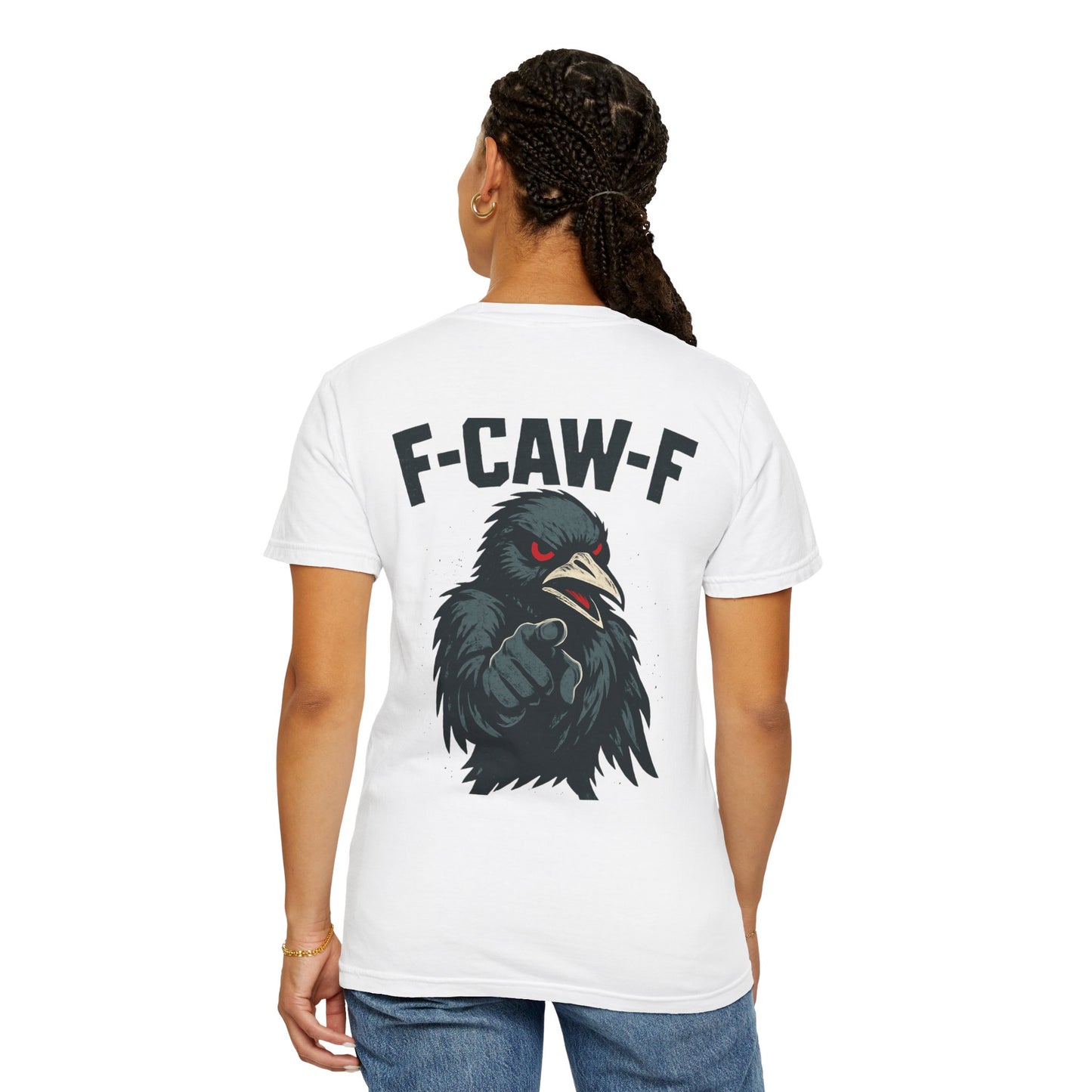 Raven T-Shirt - Unisex Garment-Dyed Tee with F-CAW-F Design