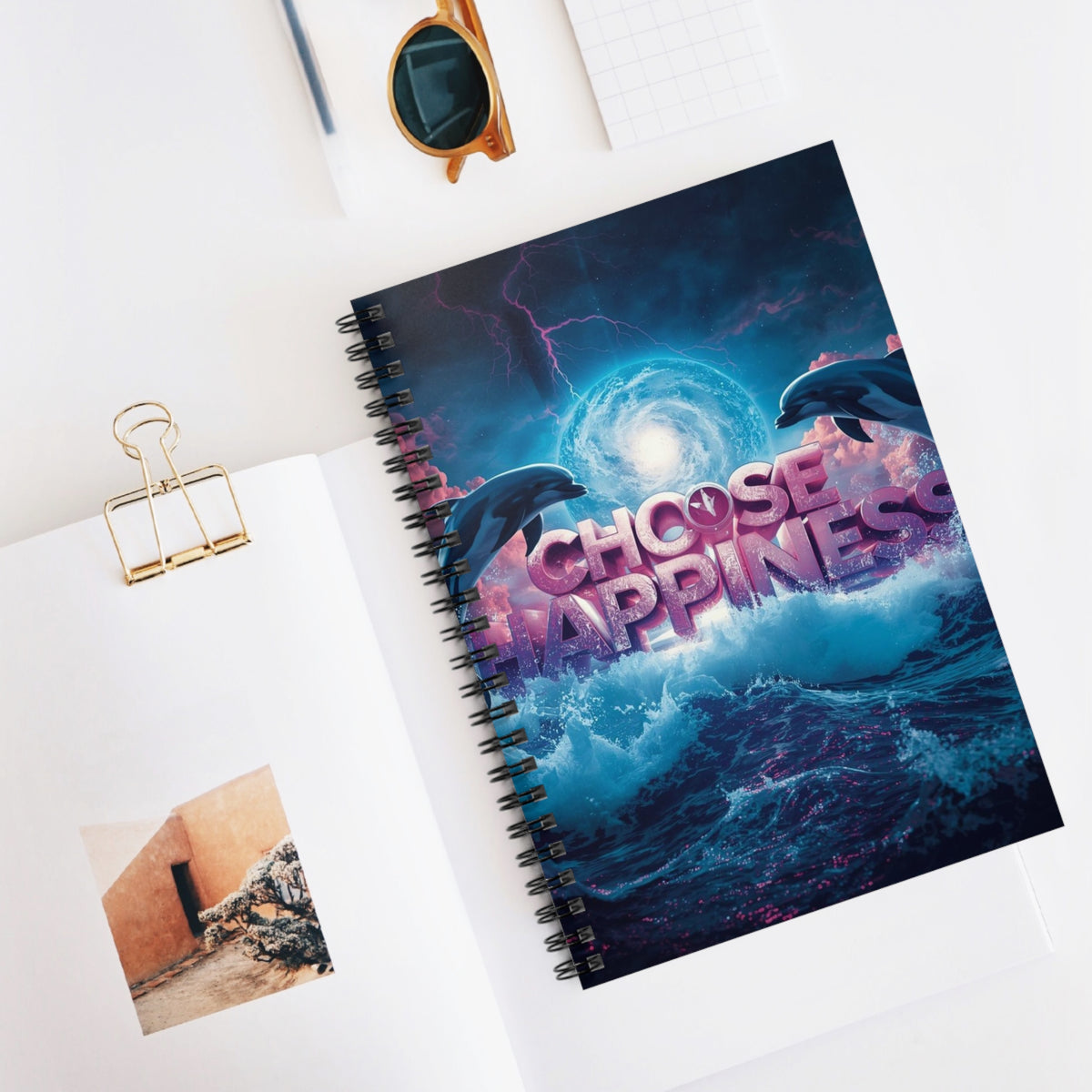 Choose Happiness Spiral Notebook