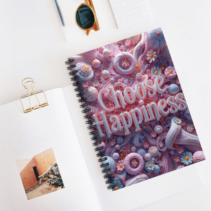 Choose Happiness Spiral Notebook