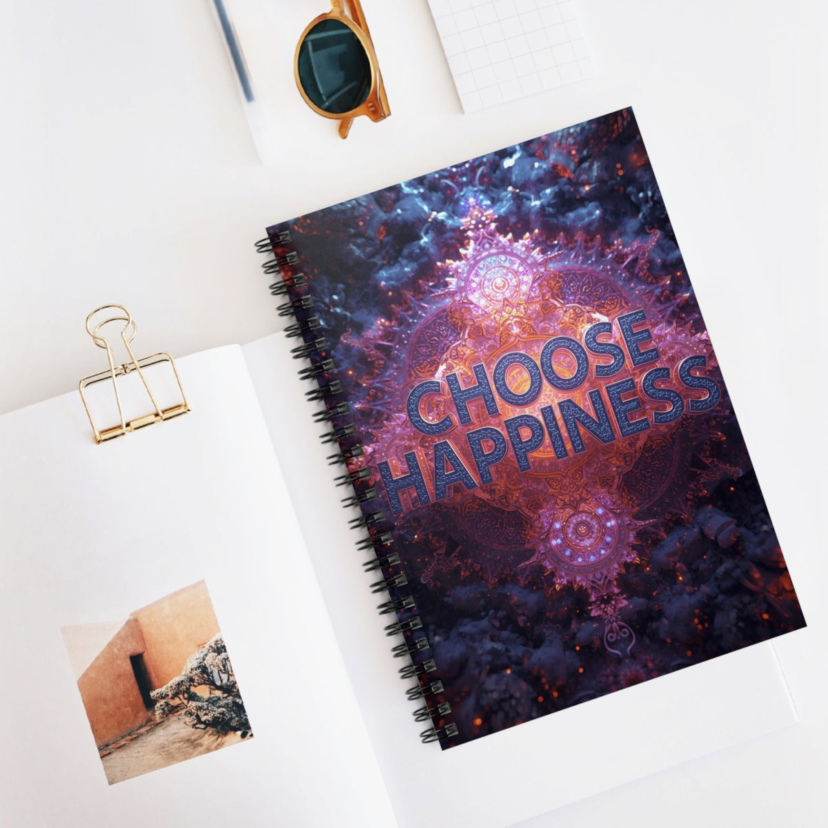 Choose Happiness Spiral Notebook Ruled Journal for Positivity & Daily Notes