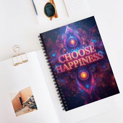 Choose Happiness Spiral Notebook