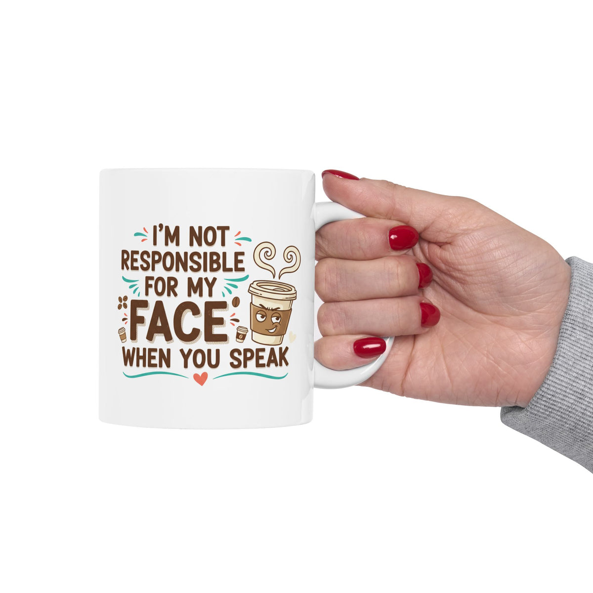 Not Responsible Before Coffee Ceramic Mug