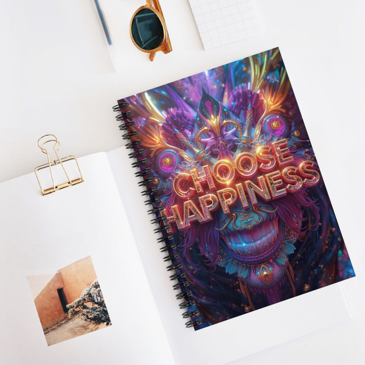 Choose Happiness Spiral Notebook