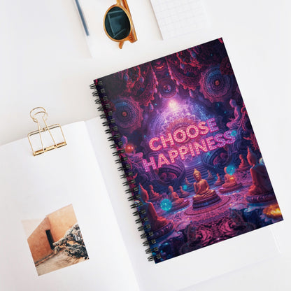 Choose Happiness Spiral Notebook Ruled Journal for Positivity & Daily Notes