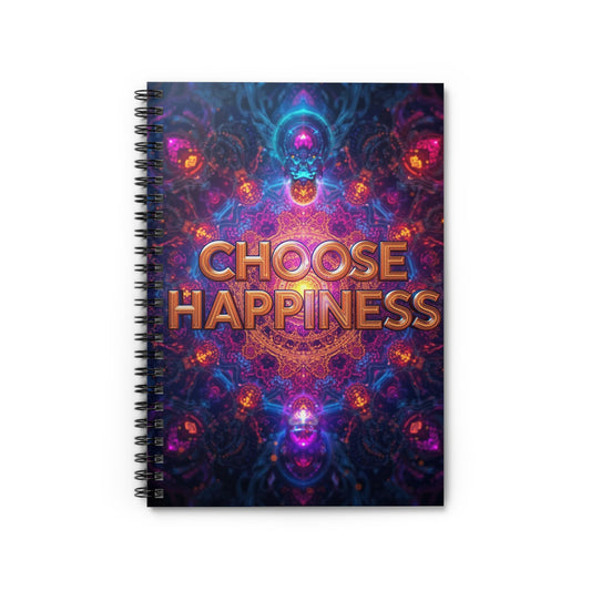 Choose Happiness Spiral Notebook Ruled Journal for Positivity & Daily Notes