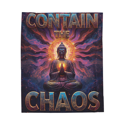 Contain the Chaos Velveteen Plush Blanket