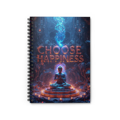 Choose Happiness Spiral Notebook Ruled Journal for Positivity & Daily Notes