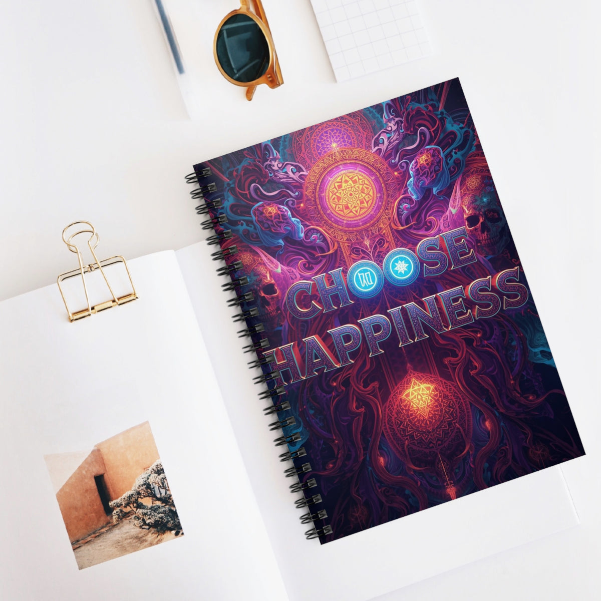Choose Happiness Spiral Notebook Ruled Journal for Positivity & Daily Notes