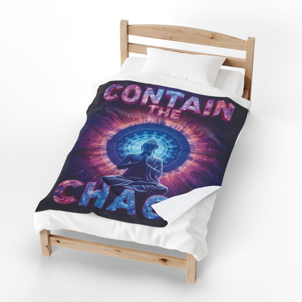 Contain the Chaos Velveteen Plush Blanket