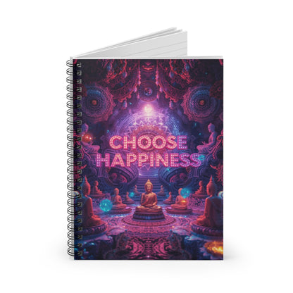 Choose Happiness Spiral Notebook Ruled Journal for Positivity & Daily Notes