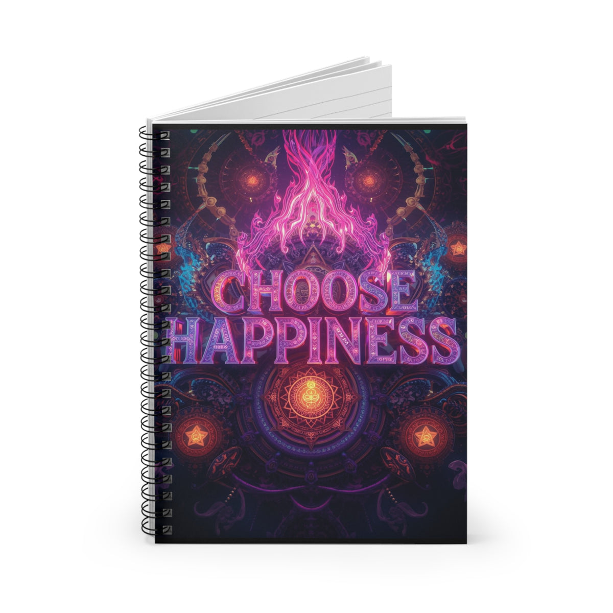 Choose Happiness Spiral Notebook Ruled Journal for Positivity & Daily Notes