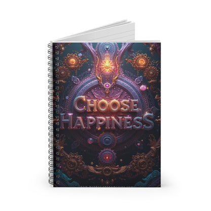 Choose Happiness Spiral Notebook Ruled Journal for Positivity & Daily Notes
