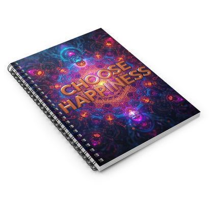 Choose Happiness Spiral Notebook Ruled Journal for Positivity & Daily Notes