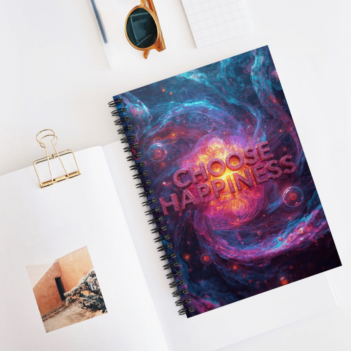 Choose Happiness Spiral Notebook