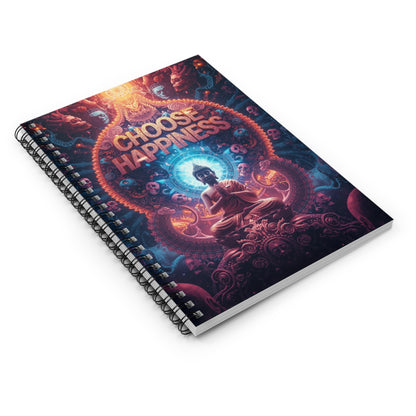 Choose Happiness Spiral Notebook Ruled Journal for Positivity & Daily Notes