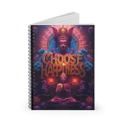 Choose Happiness Spiral Notebook Ruled Journal for Positivity & Daily Notes