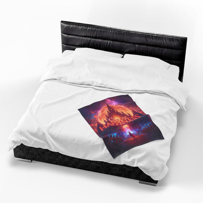 Choose Happiness Velveteen Plush Blanket Throw