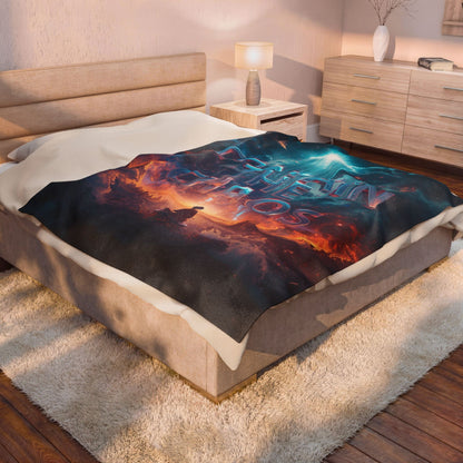 Contain the Chaos Velveteen Plush Blanket