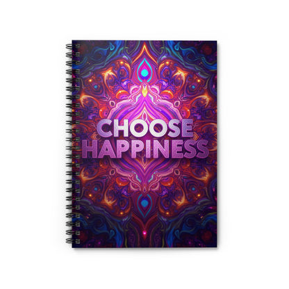 Choose Happiness Spiral Notebook Ruled Journal for Positivity & Daily Notes