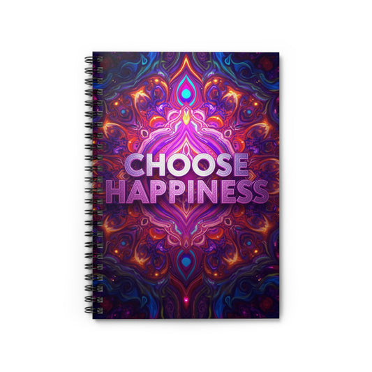 Choose Happiness Spiral Notebook Ruled Journal for Positivity & Daily Notes
