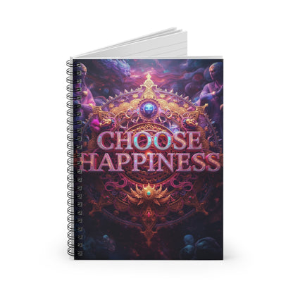 Choose Happiness Spiral Notebook Ruled Journal for Positivity & Daily Notes