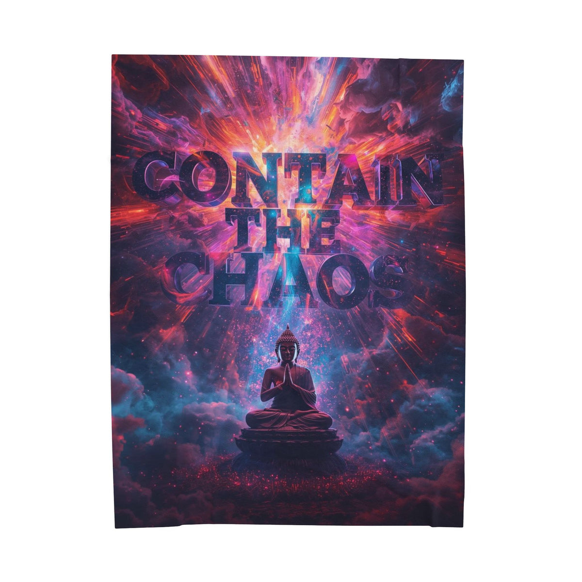 Contain the Chaos Velveteen Plush Blanket