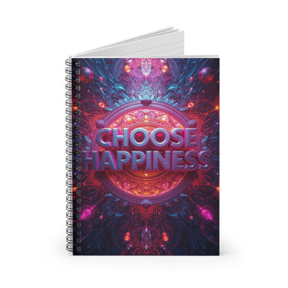 Choose Happiness Spiral Notebook Ruled Journal for Positivity & Daily Notes