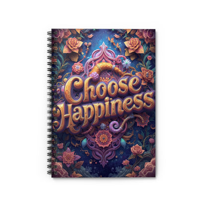 Choose Happiness Spiral Notebook