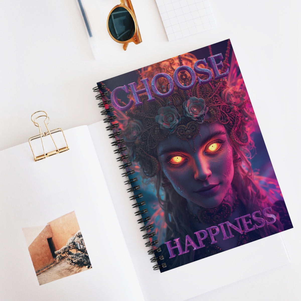 Choose Happiness Spiral Notebook