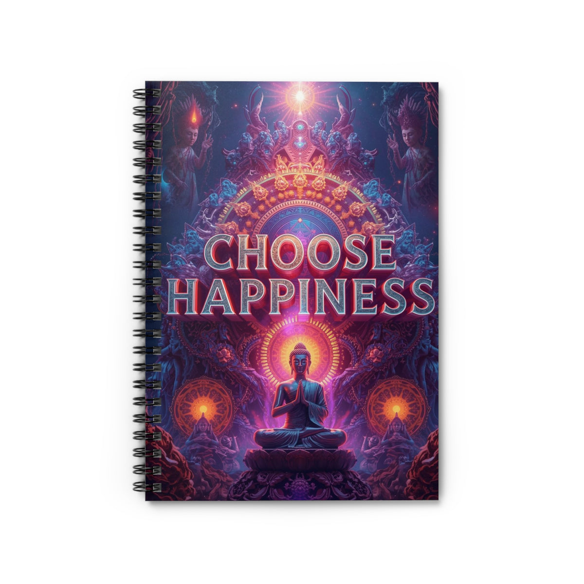 Choose Happiness Spiral Notebook Ruled Journal for Positivity & Daily Notes