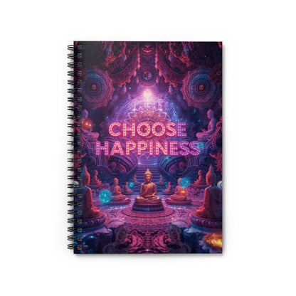 Choose Happiness Spiral Notebook Ruled Journal for Positivity & Daily Notes