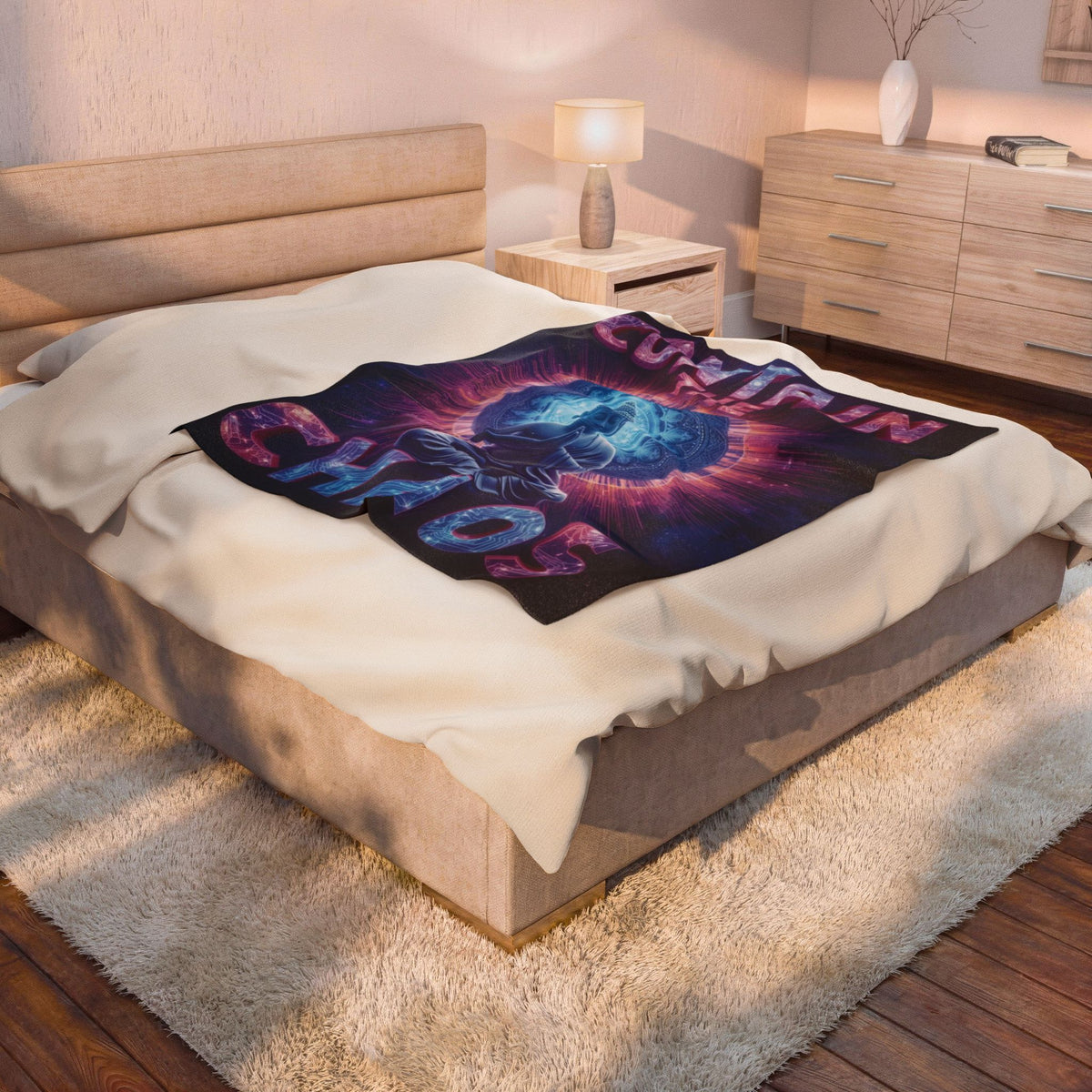 Contain the Chaos Velveteen Plush Blanket