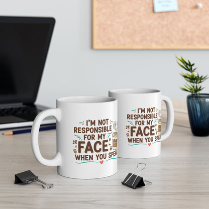 Not Responsible Before Coffee Ceramic Mug