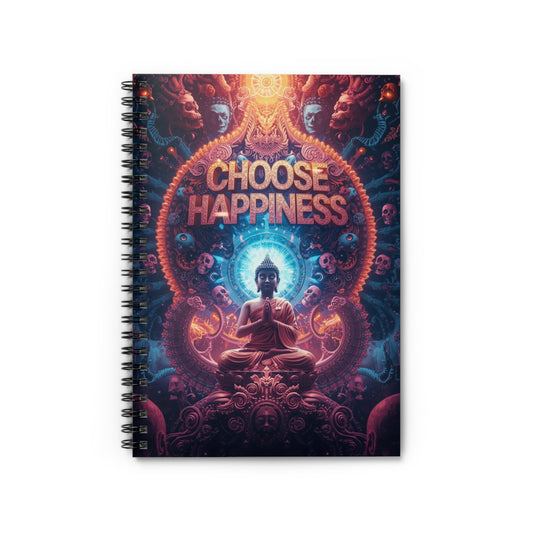 Choose Happiness Spiral Notebook Ruled Journal for Positivity & Daily Notes