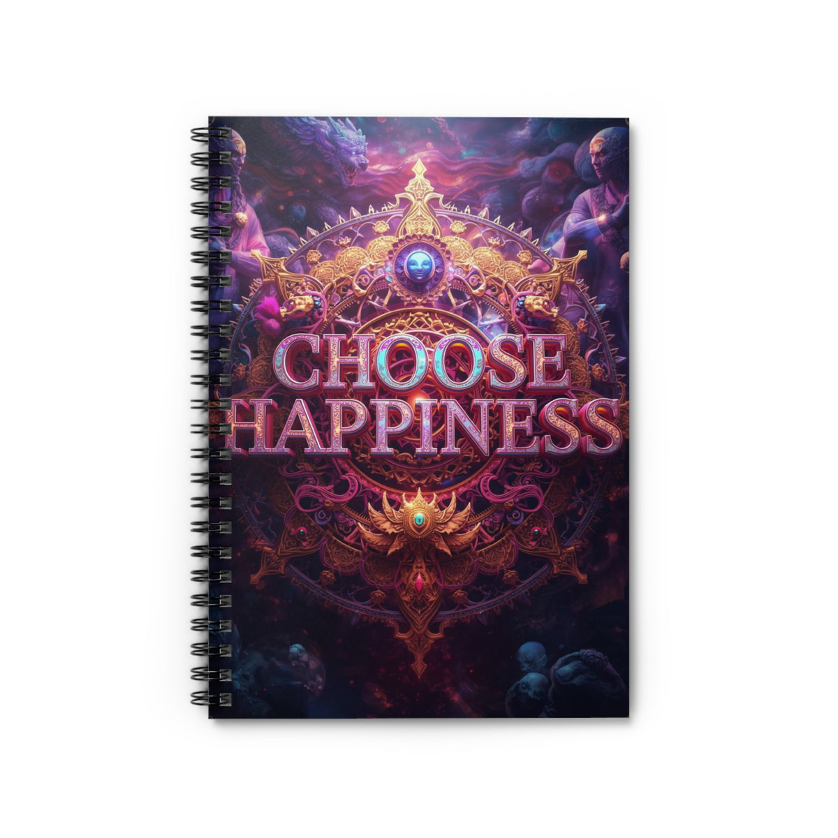Choose Happiness Spiral Notebook Ruled Journal for Positivity & Daily Notes