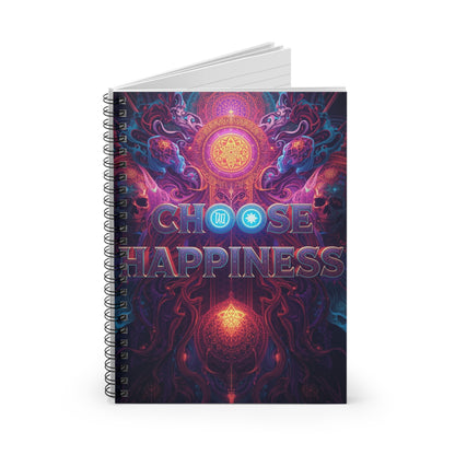 Choose Happiness Spiral Notebook Ruled Journal for Positivity & Daily Notes