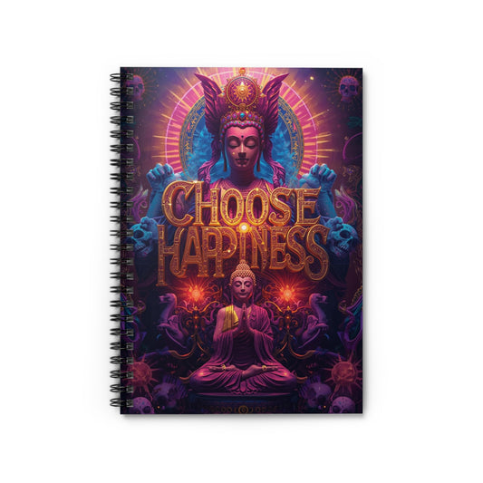 Choose Happiness Spiral Notebook Ruled Journal for Positivity & Daily Notes