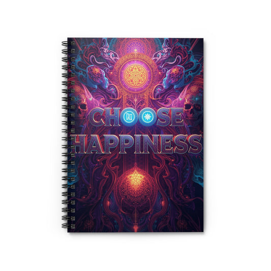 Choose Happiness Spiral Notebook Ruled Journal for Positivity & Daily Notes