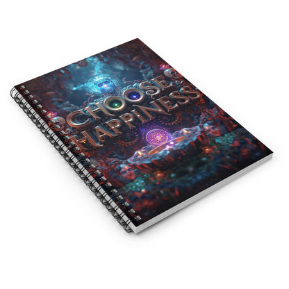 Choose Happiness Spiral Notebook Ruled Journal for Positivity & Daily Notes
