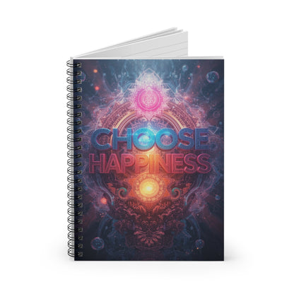Choose Happiness Spiral Notebook Ruled Journal for Positivity & Daily Notes