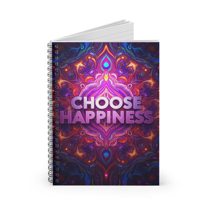 Choose Happiness Spiral Notebook Ruled Journal for Positivity & Daily Notes