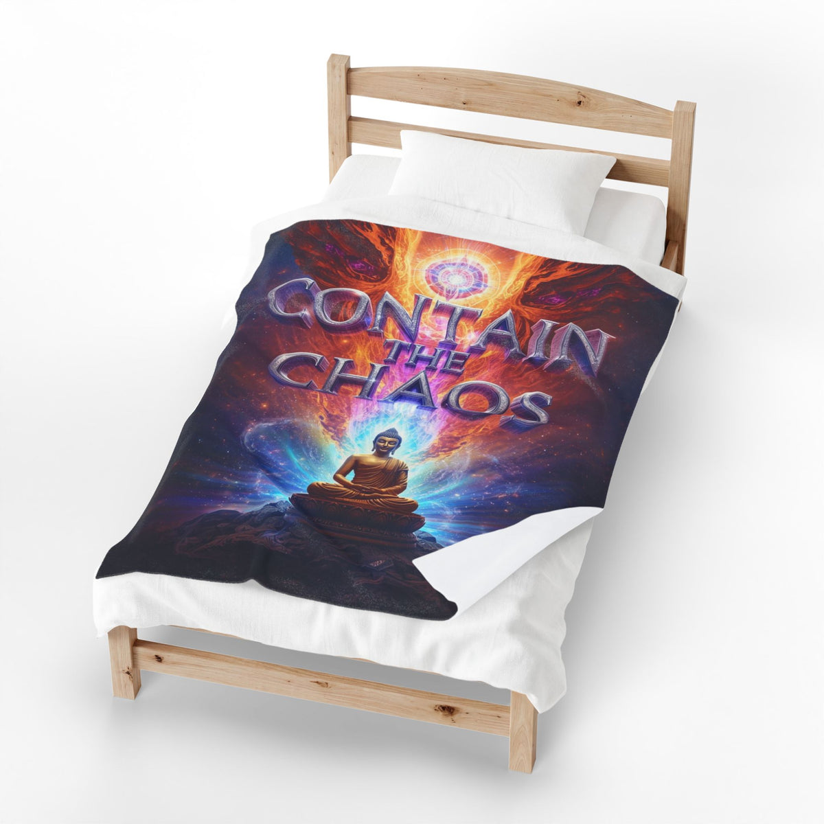 Contain the Chaos Velveteen Plush Blanket