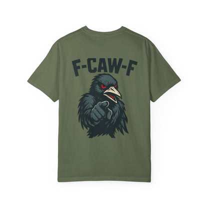 Raven T-Shirt - Unisex Garment-Dyed Tee with F-CAW-F Design