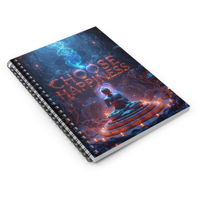 Choose Happiness Spiral Notebook Ruled Journal for Positivity & Daily Notes